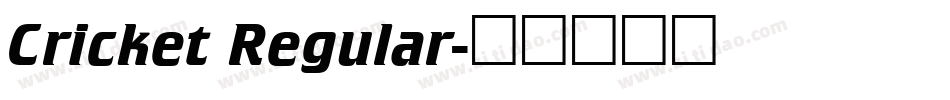 Cricket Regular字体转换